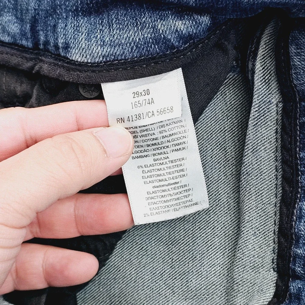 Polo Ralph Lauren Sullivan Jeans Mens 29x30‎ Slim Fit Stretch Americana Denim